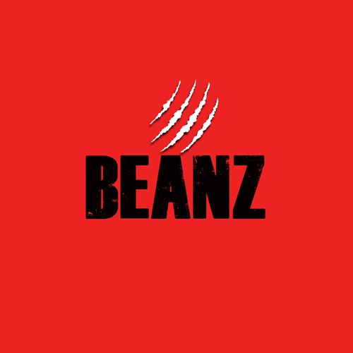 logo for an indie rock band named BEANZ!