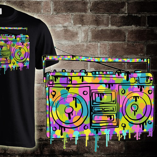 BoomBox T-Shirt Design