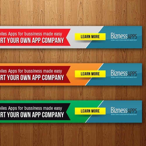 Fresh design 728 Banner for Mobile App Creation Company