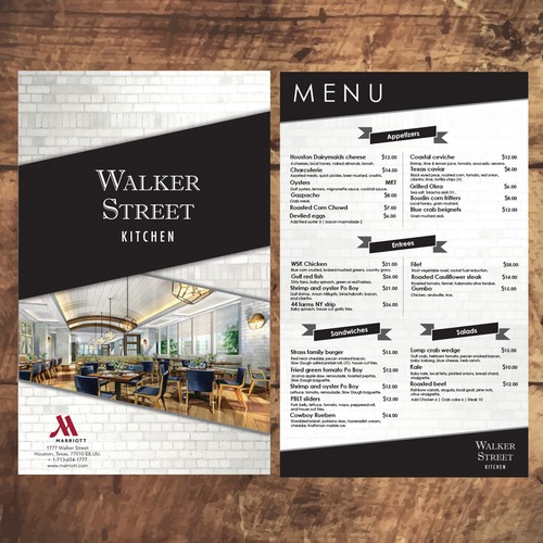 Menu Walker Street Kitchen 