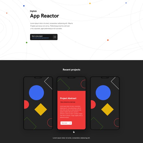 (Abstract) Landing page