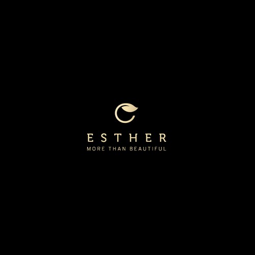 Minimal logo for Esther skin care company