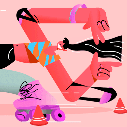 Illustration for annual Cyber Monday promotion at 99designs