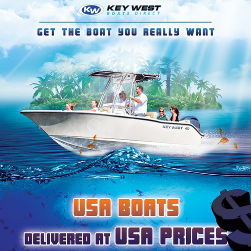 Stunning boat advert needed for Key West Boats