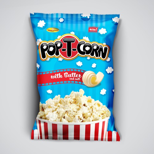 Package for "Pop -T- Corn"