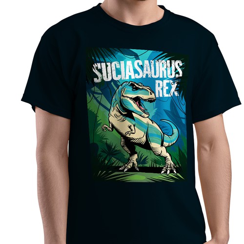 T shirt design for Suciasaurus Rex