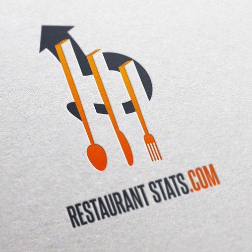 Create the next logo and business card for RestaurantStats.com
