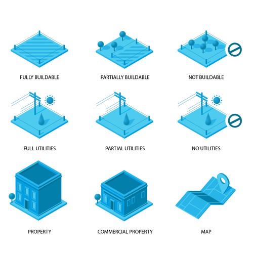 Isometric Real Estate Icons