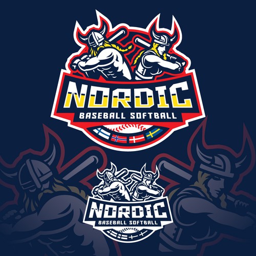 Nordic Baseball Softball Logo