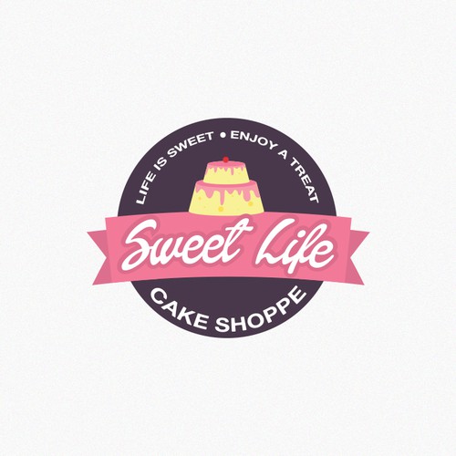 Logo for custom cake design company that specializes in creating realistic 3 dimensional cakes.