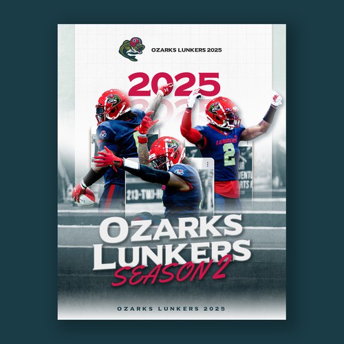 Bold Poster Design for Pro Football Team