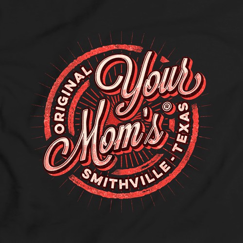 Your Mom’s Restaurant Vintage T-shirt Design
