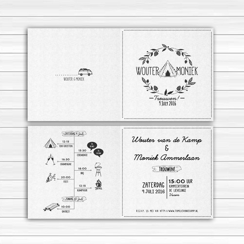 Wedding Invitation- Wouter & Moniek