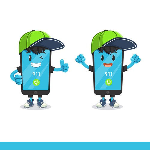 Mascot to Represent 9-1-1 Emergency Services as a Creative Smart Phone!