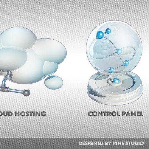 Illustration icon set for HomePage and prominent inside pages - Web Hosting