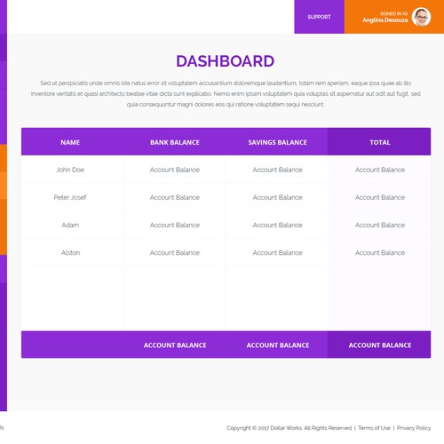 Online Course Dashboard