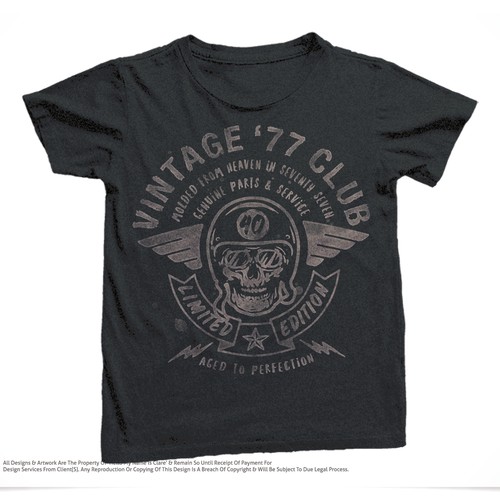 1977 Vintage Tee Shirt Design