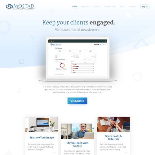 SaaS website design