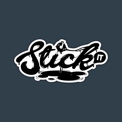 logo illustration for records store