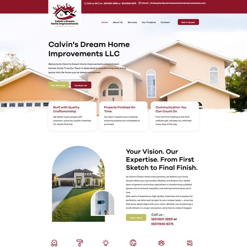 Elevate Living – Modern Home Improvement Website