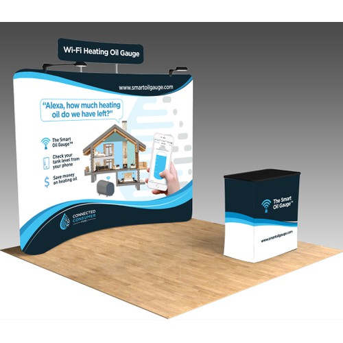 Sleek Booth Design for Tech Startup