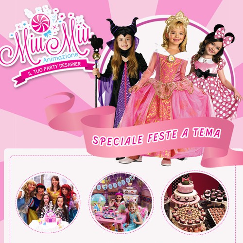 new look for our flyer: we organize party for kids