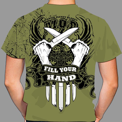 Custom Knife Maker T-Shirt Design