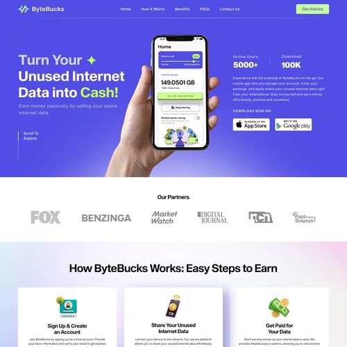 BiteBucks - Internet Selling Website & App Design