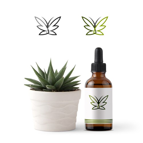 CBD Brand BUTTERFLY logo