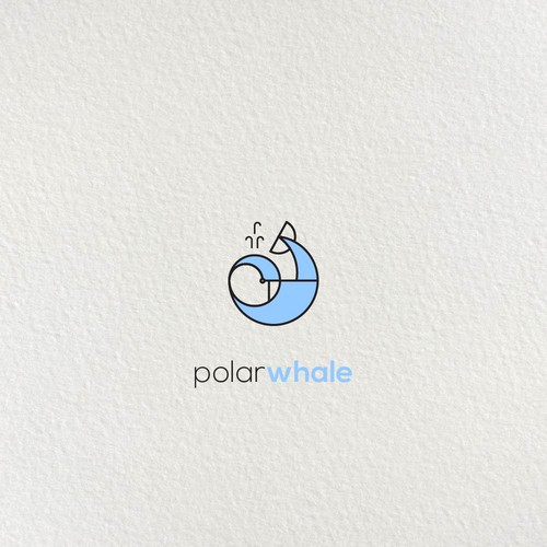 Logo concept for "Polar Whale".