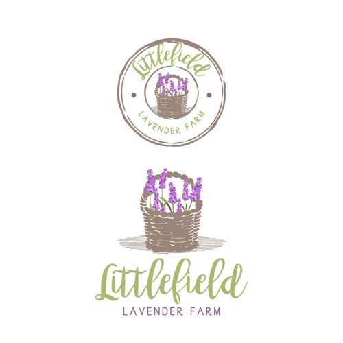 A lovely logo for a lavender farm.