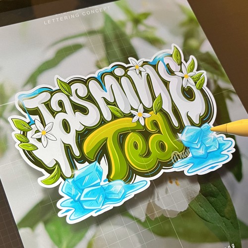 JASMINE TEA LETTERING