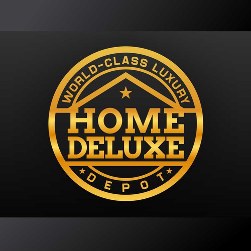 logo design concept for Home Deluxe Depot