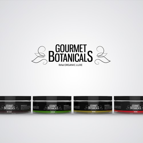 Create the next product label for Gourmet Botanicals