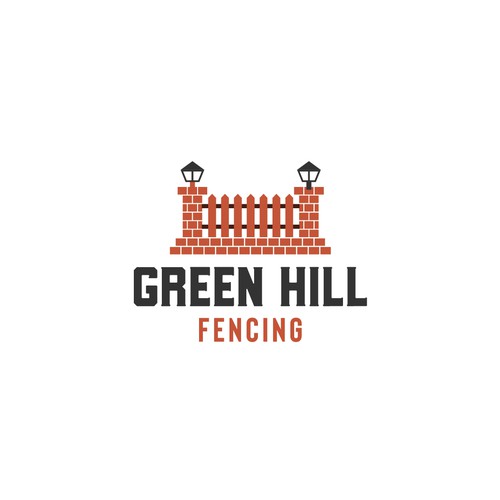 logo conceps for Green hill fencing