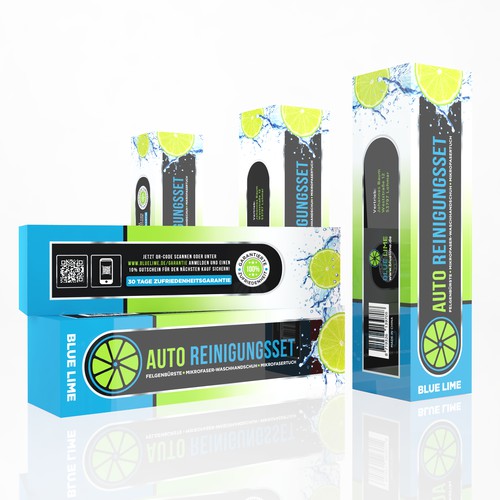 Blue Lime package design