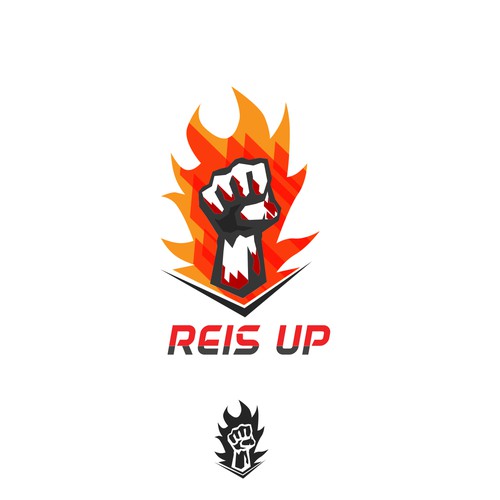 Burning Energetic hand in flame for Reis Heat Press Business