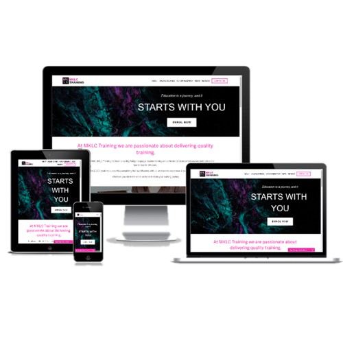 E-commerce site for UK-based online training provider