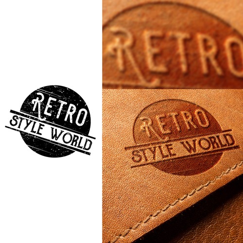 Retro Style World Logo