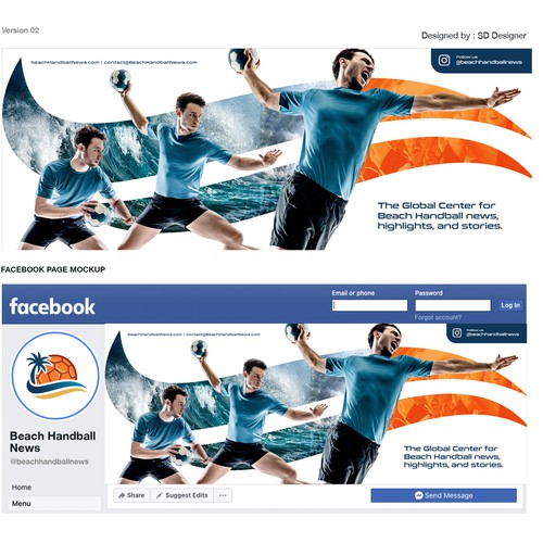 Facebook Cover for exciting new beach sport