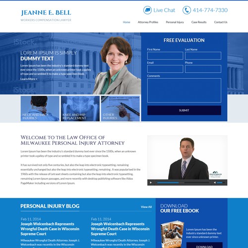 Create a website for Wisconsin Workers Compensation Lawyer