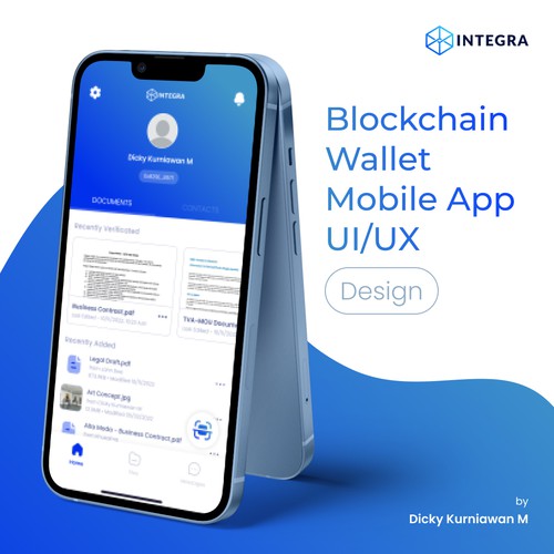 Blockchain Wallet Mobile App UI/UX