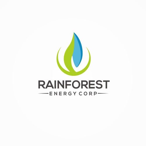 meaningful logo concept for energy corporation.