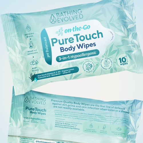 Product Packaging for Body Wipes