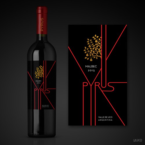 Wine label design