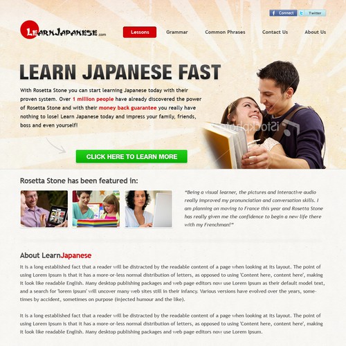 Help Learn Japanese with a new website design