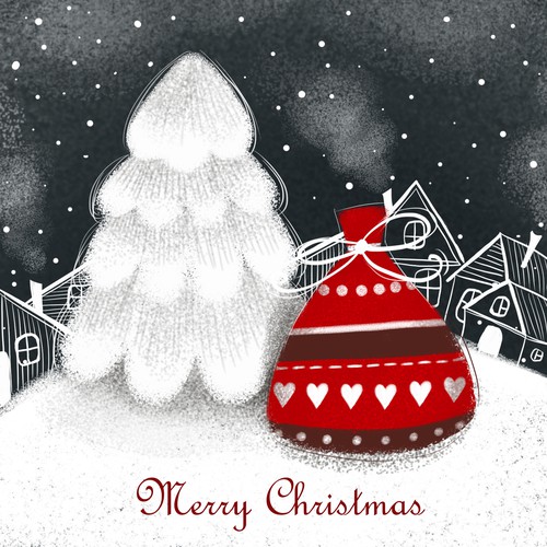 Illustration for Christmas card