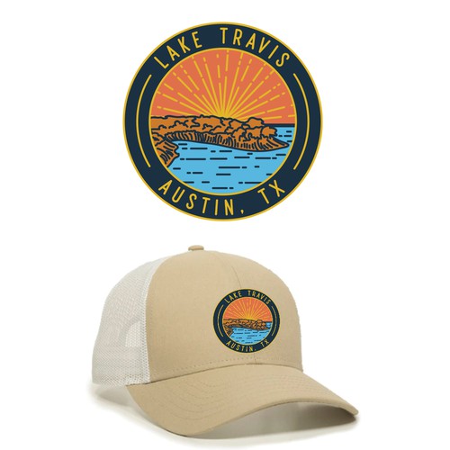 Custom Embroidered Patch Design for Lake Lifestyle Brand 