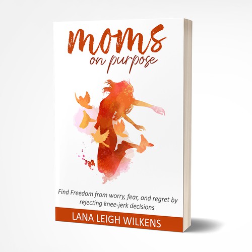 Moms on purpose book cover design 