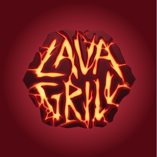 Tropical Island "Lava Grill" Logo